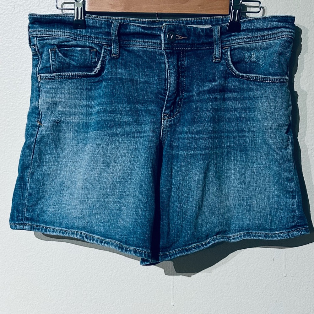 Anthropology Pilcro and the Letterpress Blue Denim Jean Shorts
